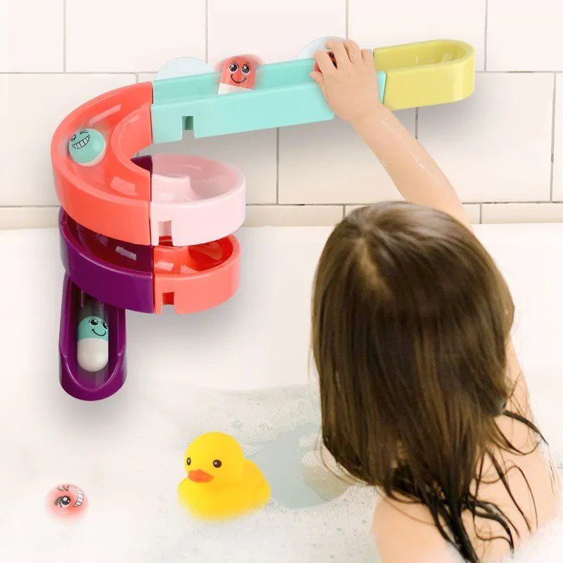 Vonios žaislų takelis lean toys, 44 el.