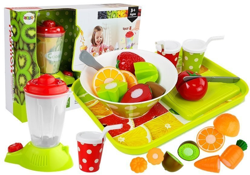 Žaislinis kokteilių trintuvas su priedais lean toys