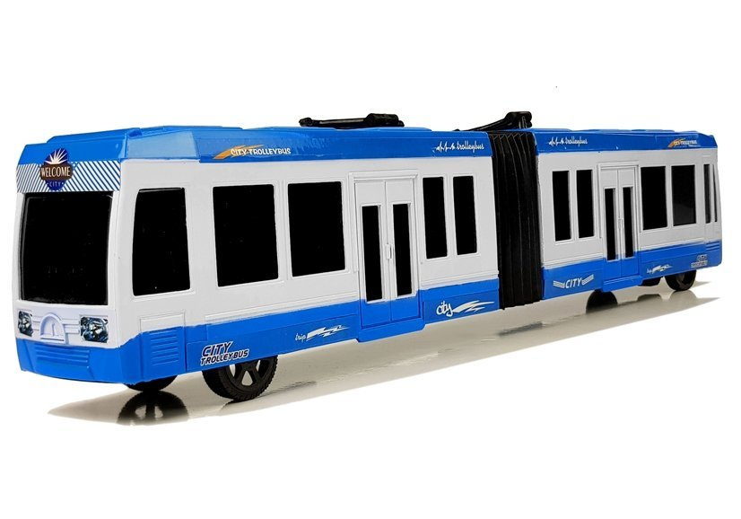 Šarnyrinis autobusas, mėlynas
