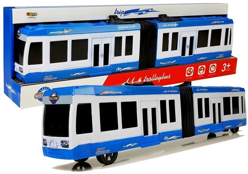 Šarnyrinis autobusas, mėlynas