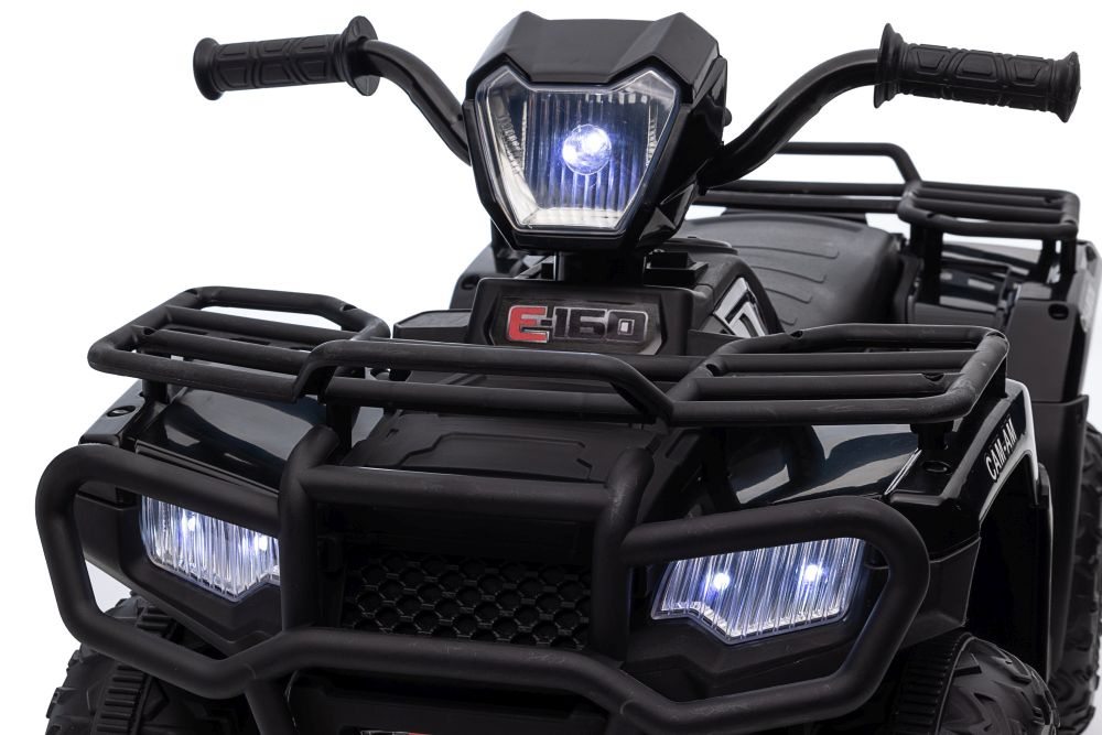 Vienvietis vaikiškas elektromobilis quad jc915, juodas