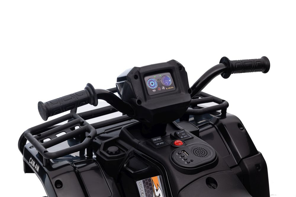 Vienvietis vaikiškas elektromobilis quad jc915, juodas