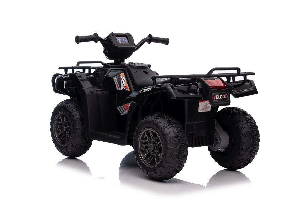 Vienvietis vaikiškas elektromobilis quad jc915, juodas