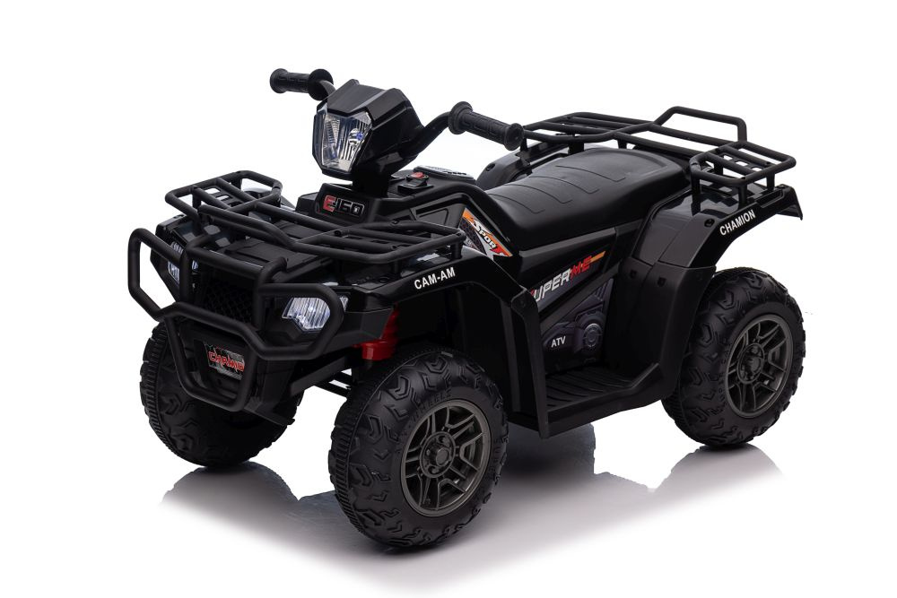Vienvietis vaikiškas elektromobilis quad jc915, juodas