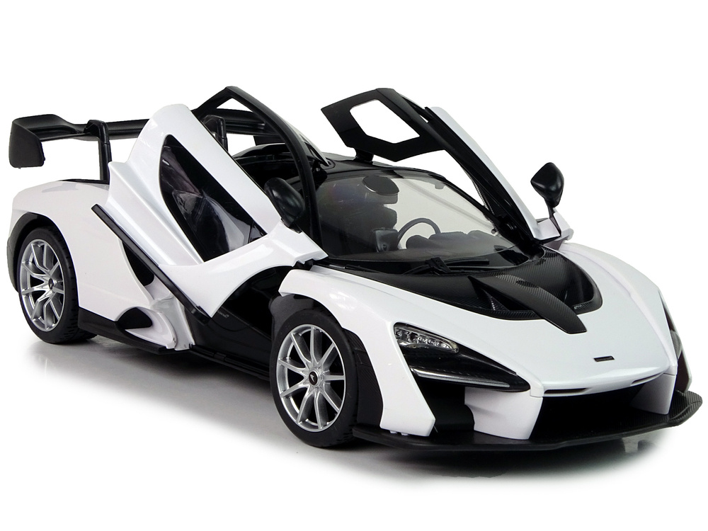 Nuotoliniu būdu valdomas automobilis r/c mclaren senna rastar 1:14, baltas