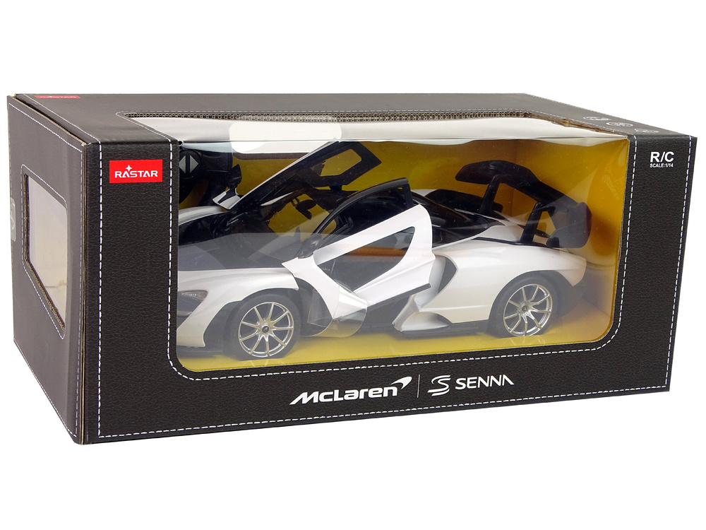 Nuotoliniu būdu valdomas automobilis r/c mclaren senna rastar 1:14, baltas
