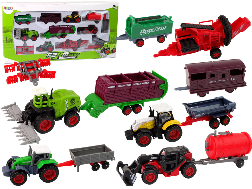Žemės ūkio transporto priemonių rinkinys lean toys