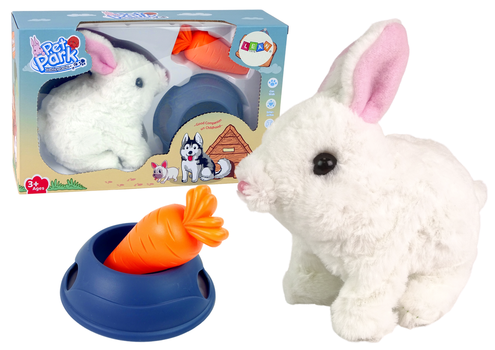 Interaktyvus zuikutis su priedais lean toys