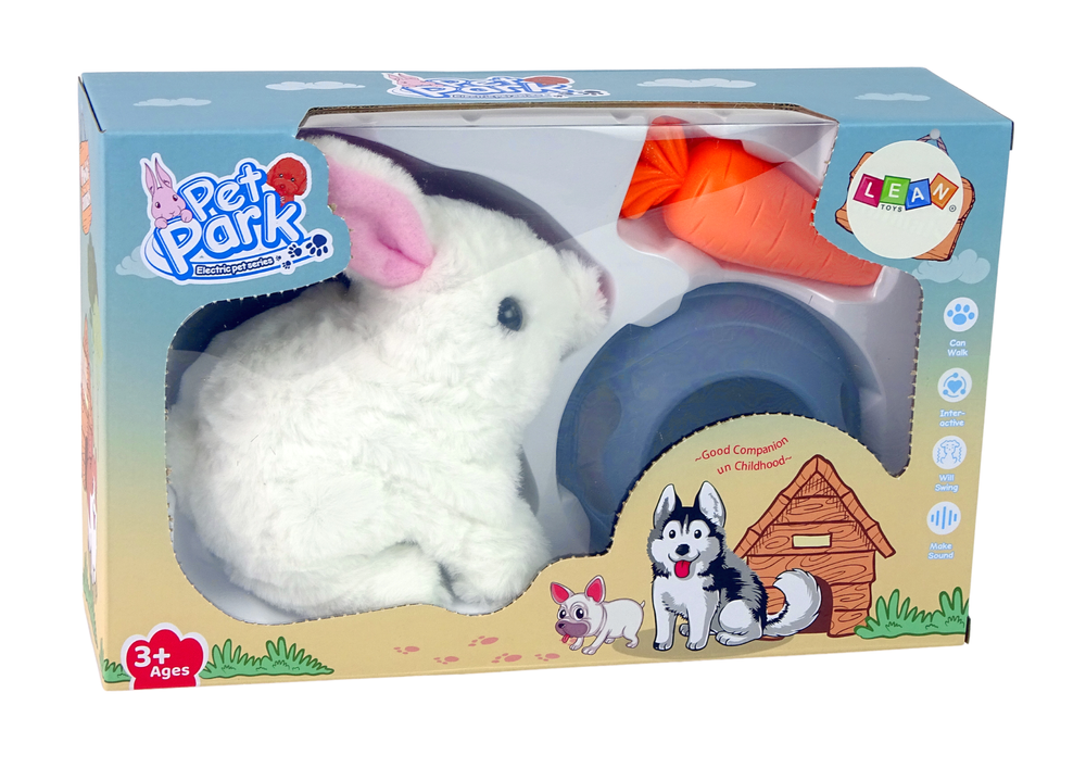 Interaktyvus zuikutis su priedais lean toys