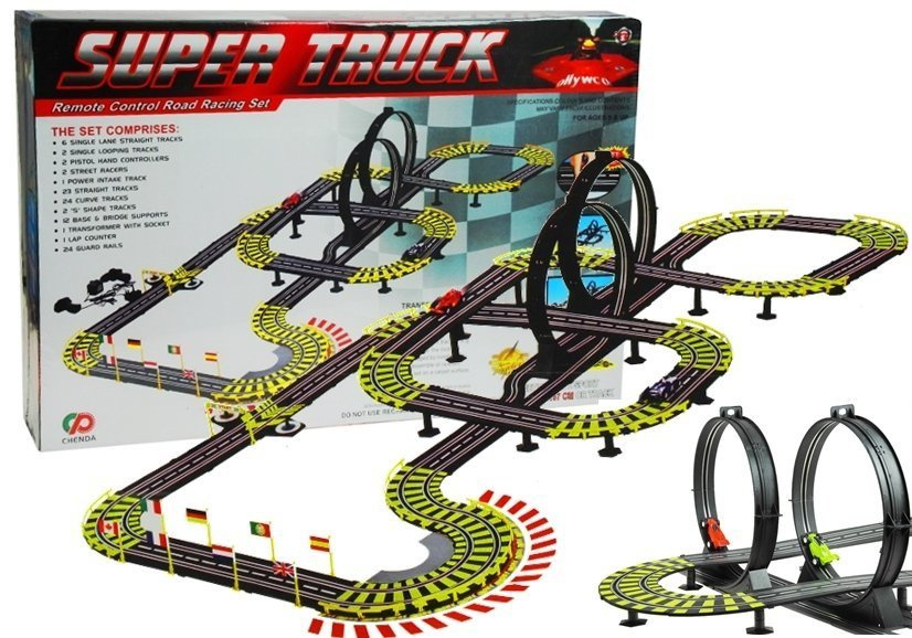 Lenktynių trasa 11 metrų + 2 automobiliai