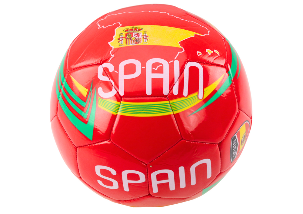 Futbolo Kamuolys su Ispanijos Vėliavos Motyvais, 24 cm, Dydis 5