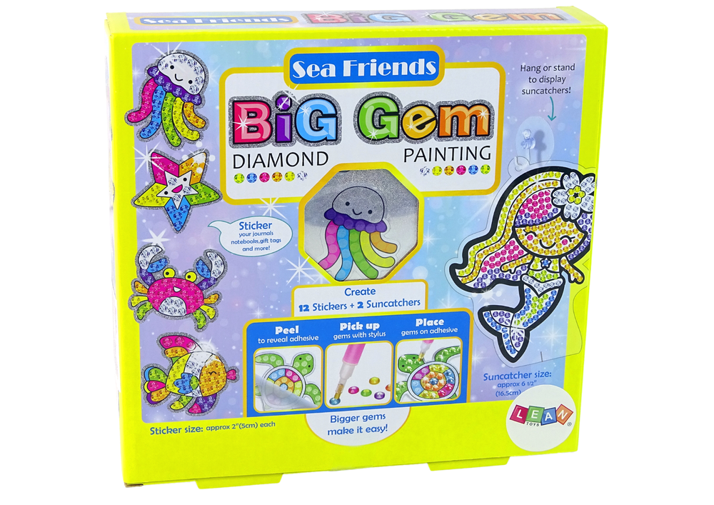 Kūrybinis deimantų rinkinys lean toys jūros gyvūnai