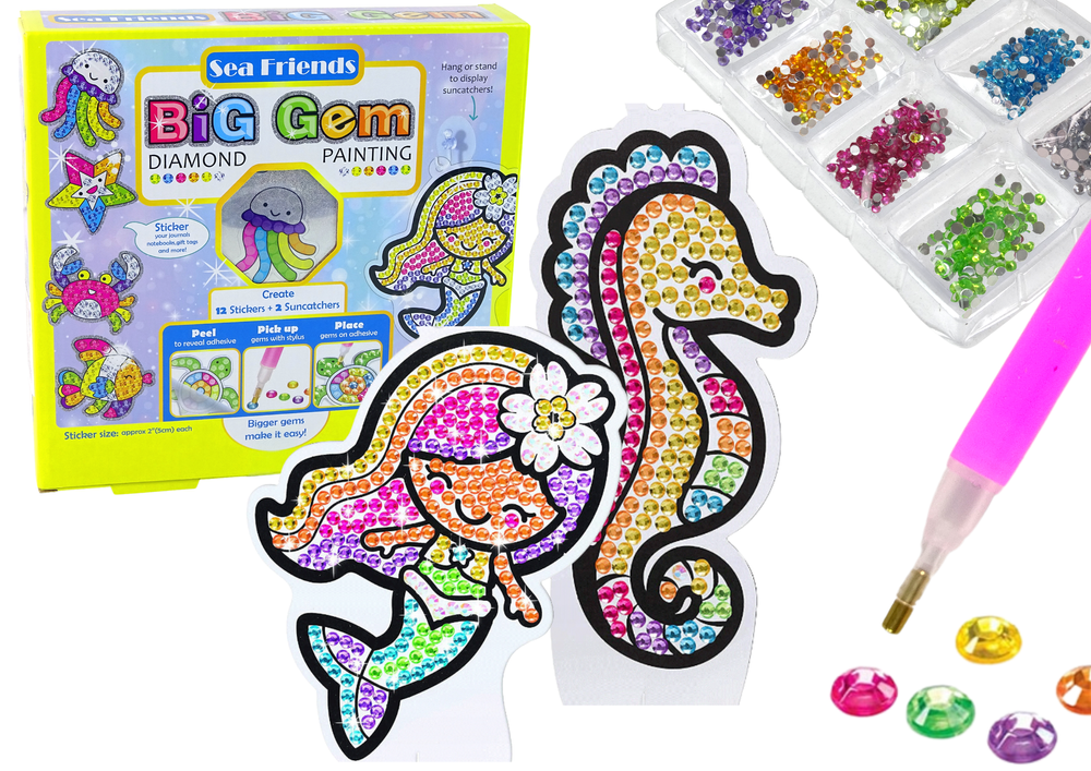 Kūrybinis deimantų rinkinys lean toys jūros gyvūnai