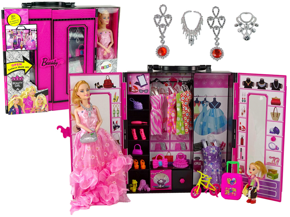 Lėlė su drabužine ir aksesuarais Lean Toys