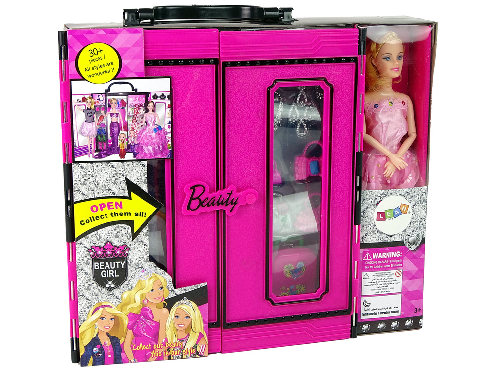 Lėlė su drabužine ir aksesuarais Lean Toys 3
