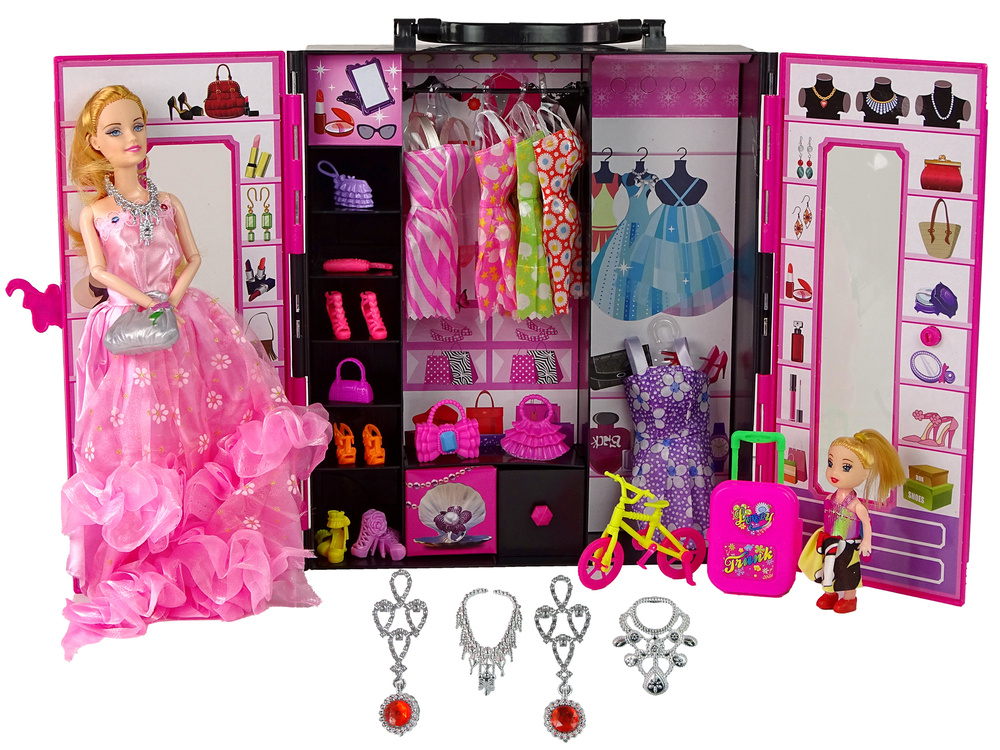 Lėlė su drabužine ir aksesuarais Lean Toys