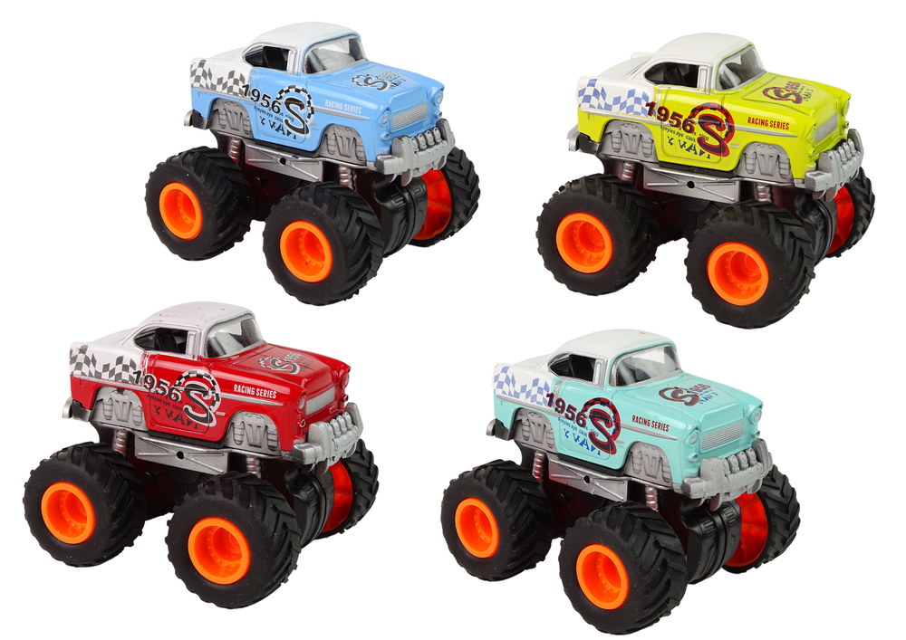 Mašinėlės 4x4 klasikinis didelių ratų modelis