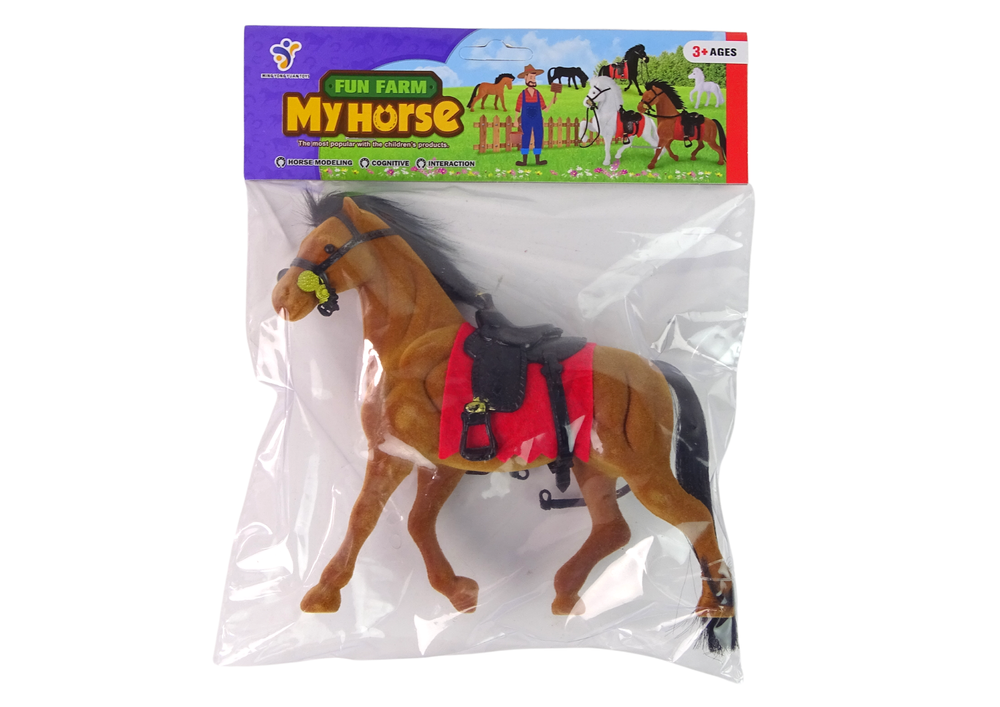 Žirgo figūrėlė import leantoys, rudos spalvos