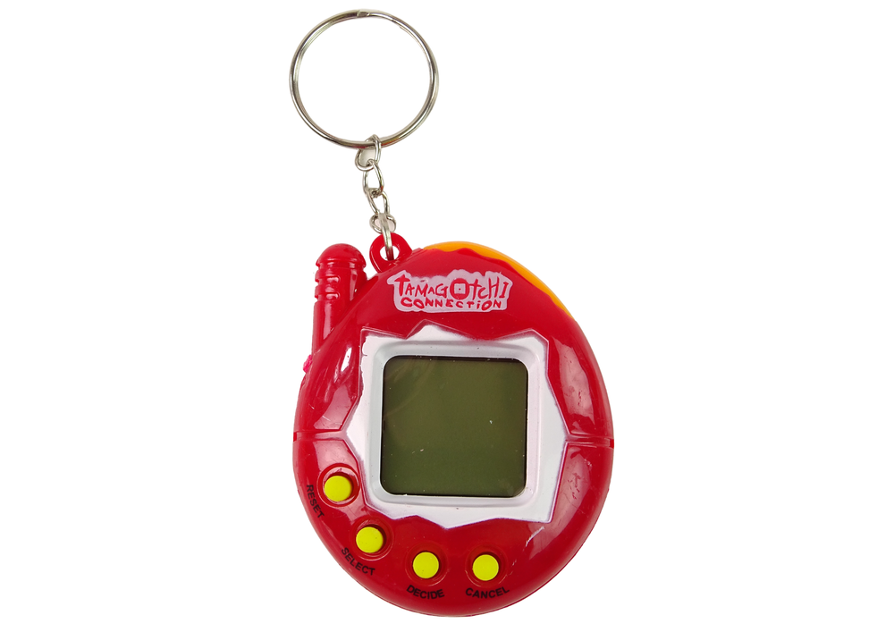 Tamagotchi žaidimas elektroninis augintinis raudonas