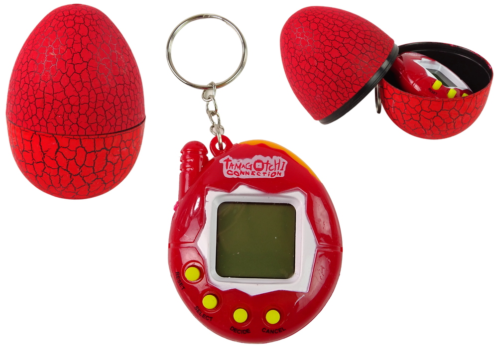 Tamagotchi žaidimas elektroninis augintinis raudonas
