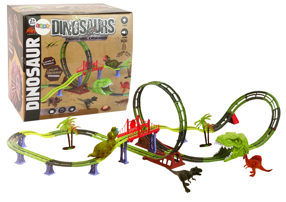 Trasa lean toys dinosaur railway