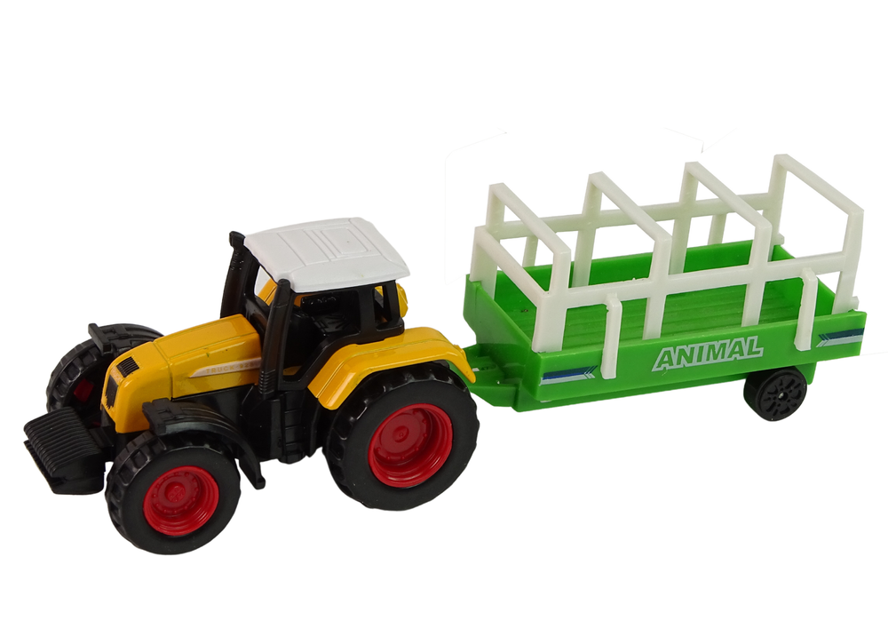 Traktorius su priedais leantoys, 1:64