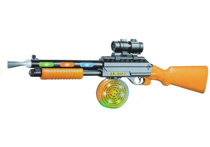 Žaislinis šautuvas lean toys ak 868-1 lights game, 60 cm