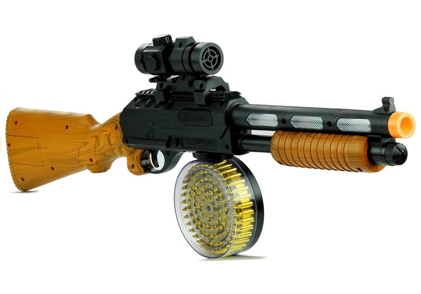 Žaislinis šautuvas lean toys ak 868-1 lights game, 60 cm