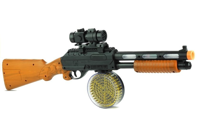 Žaislinis šautuvas lean toys ak 868-1 lights game, 60 cm