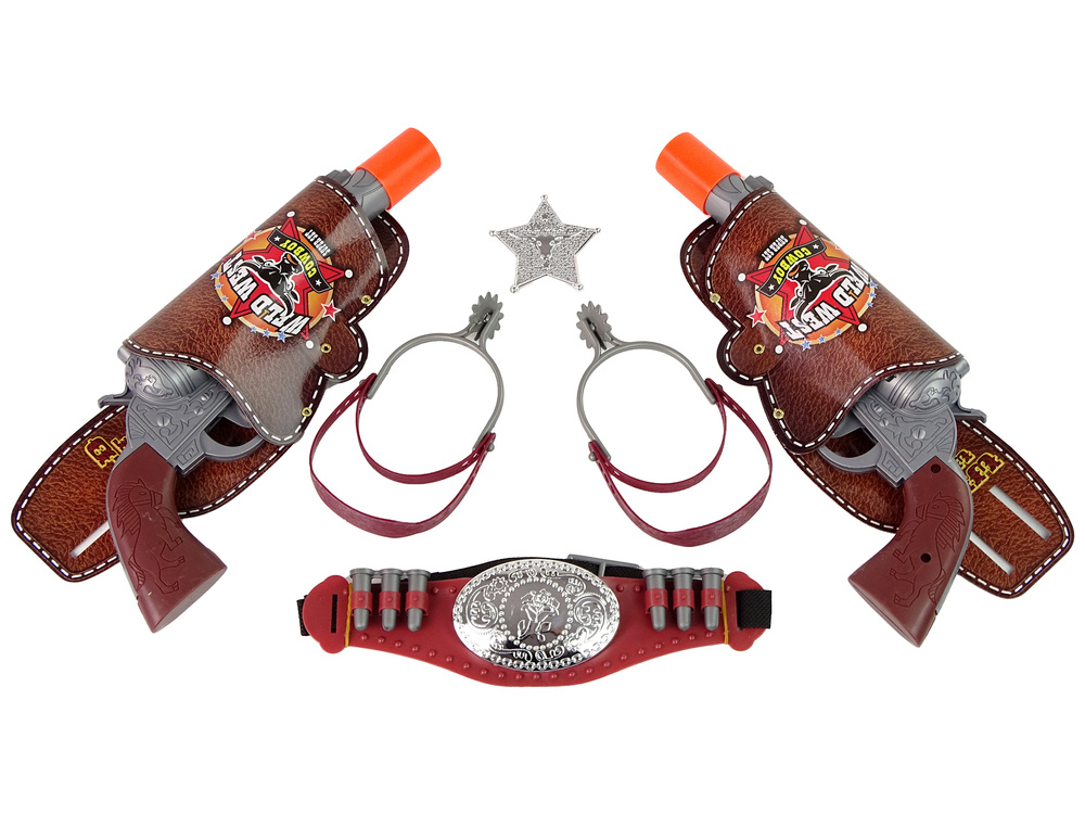 Kaubojaus šautuvų rinkinys lean toys wild west cowboy