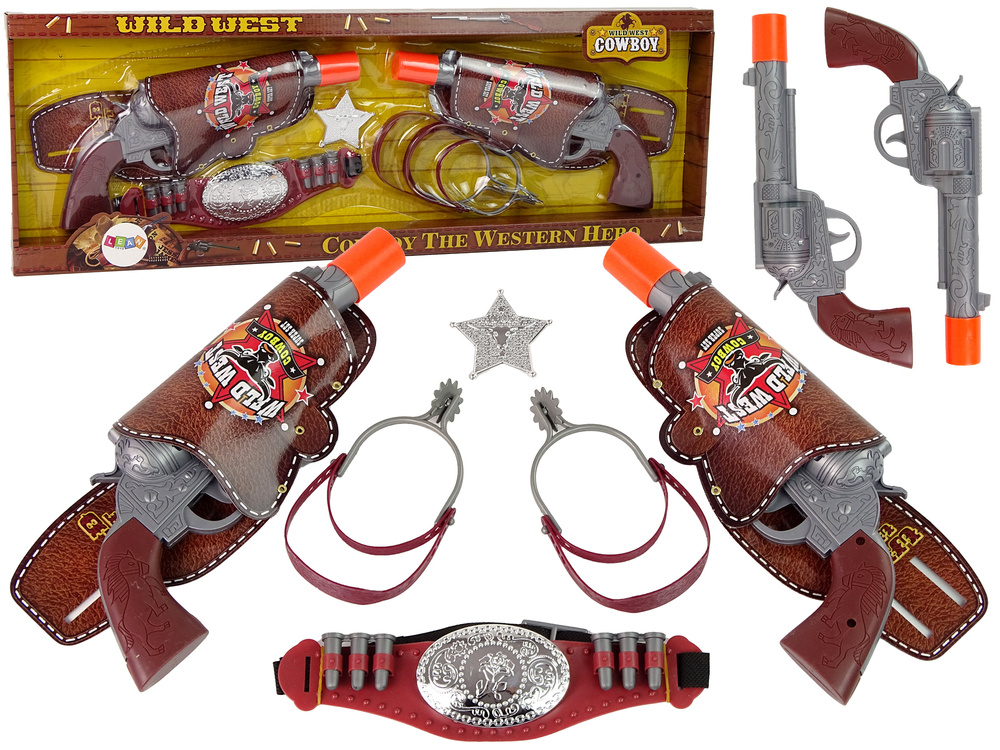 Kaubojaus šautuvų rinkinys lean toys wild west cowboy