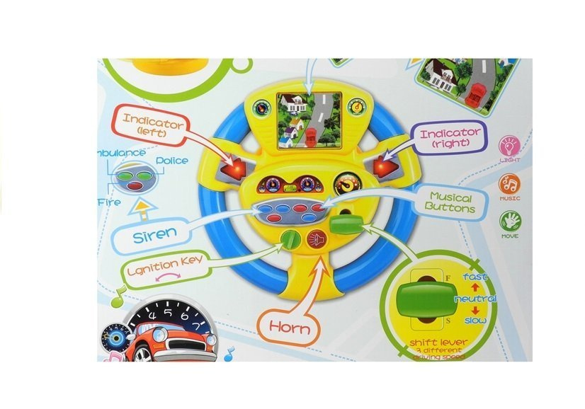 Interaktyvus muzikinis vairas lean toys