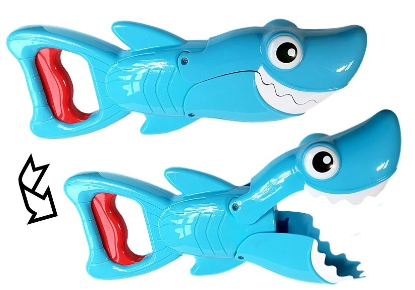 Vonios žaislas lean toys shark grabber