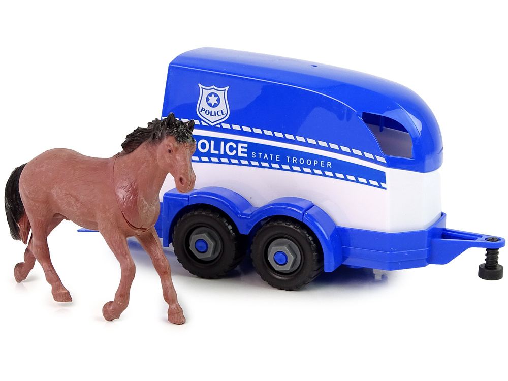 Policijos automobilis su priekaba leantoys