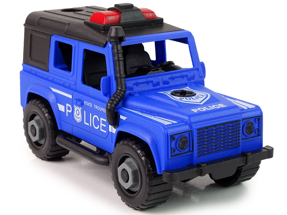Policijos automobilis su priekaba leantoys