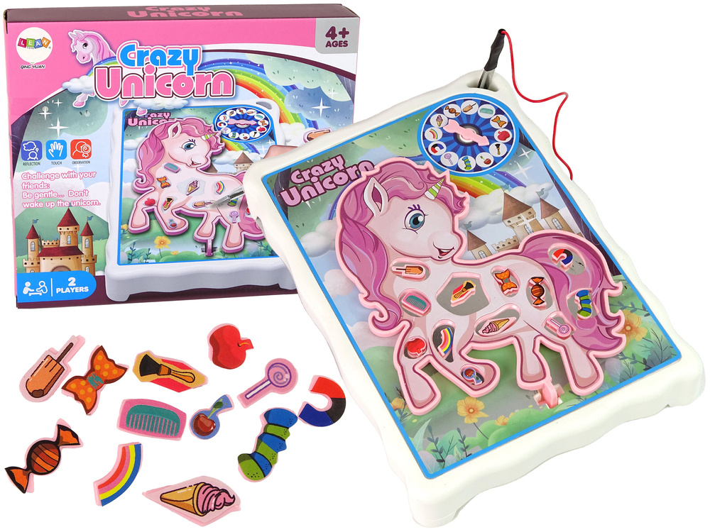 Edukacinis rinkinys crazy unicorn board arcade game lean toys