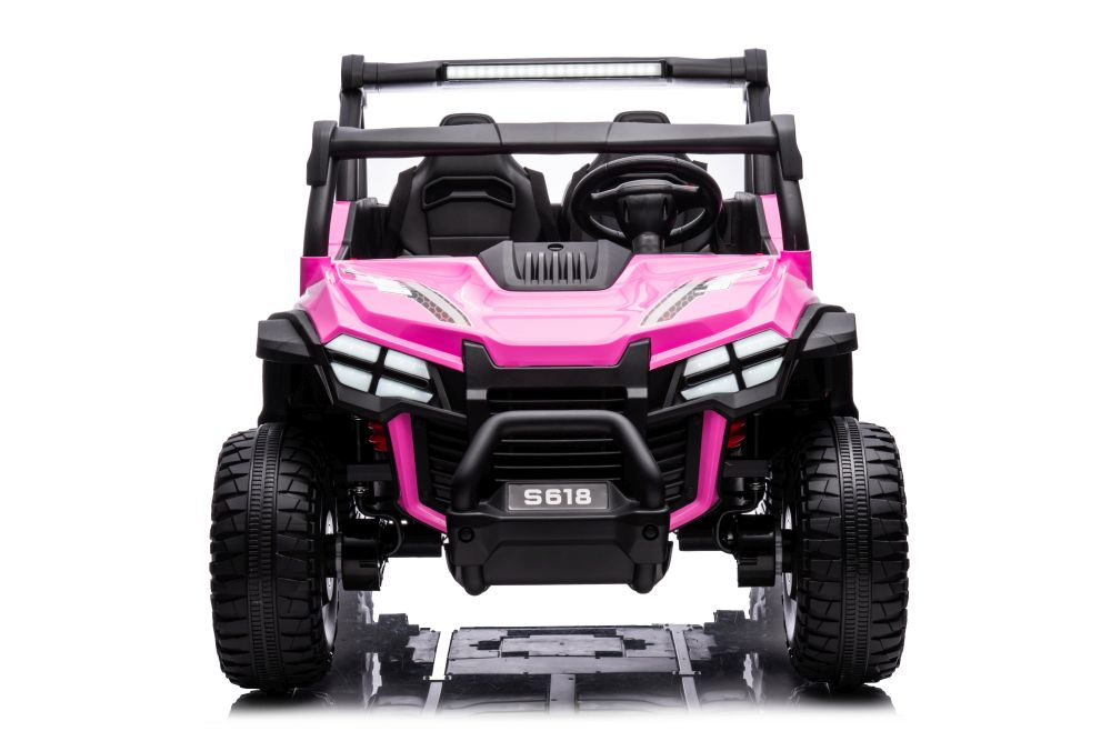 Dvivietis vaikiškas elektromobilis s618 4x4, rožinis