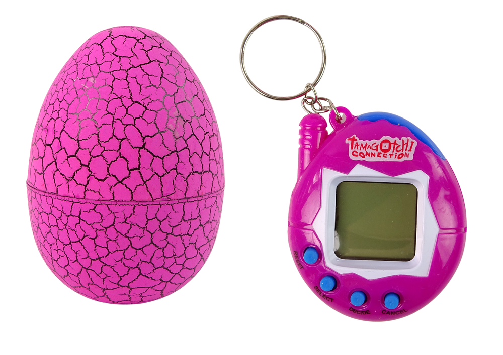 Rožinis Tamagotchi žaidimas elektroninis augintinis 3