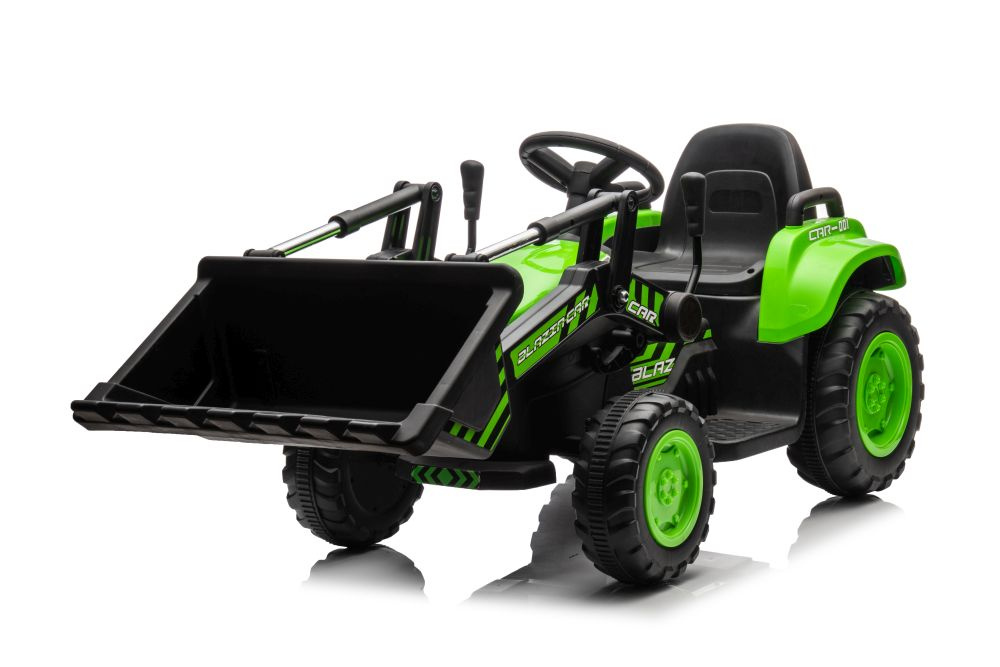 Elektrinis traktorius vaikams bw-x002a, žalias