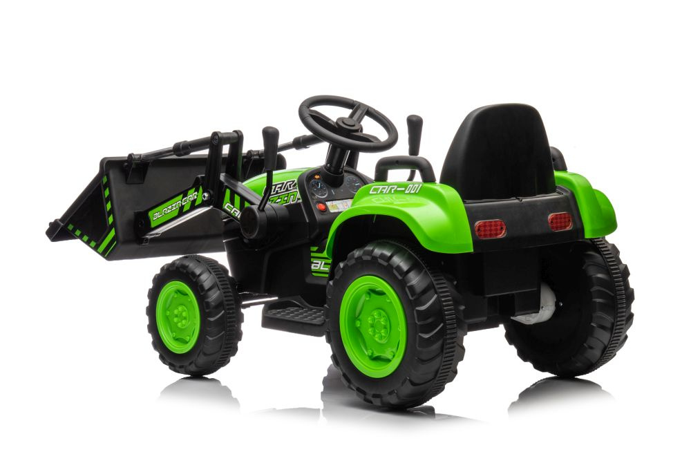 Elektrinis traktorius vaikams bw-x002a, žalias
