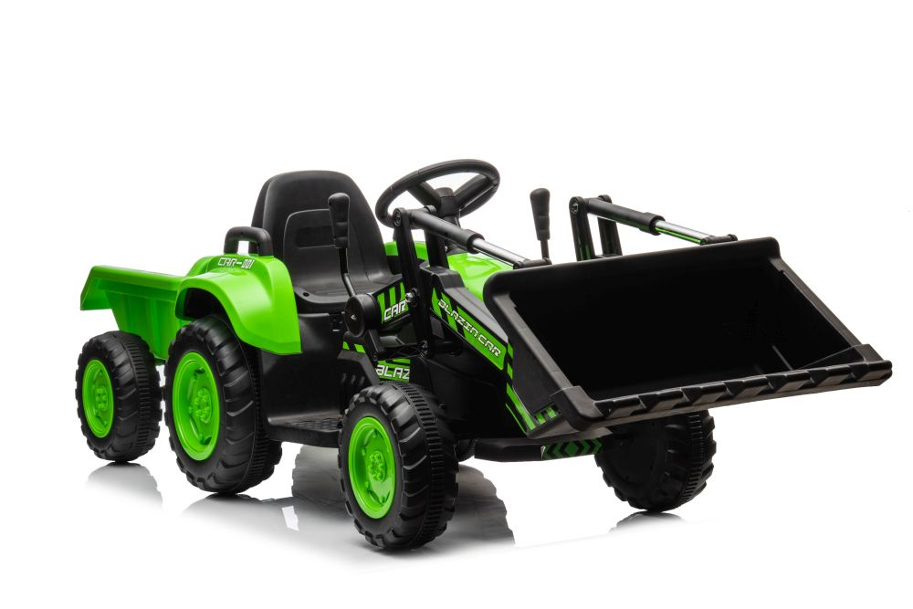 Elektrinis traktorius vaikams bw-x002a, žalias