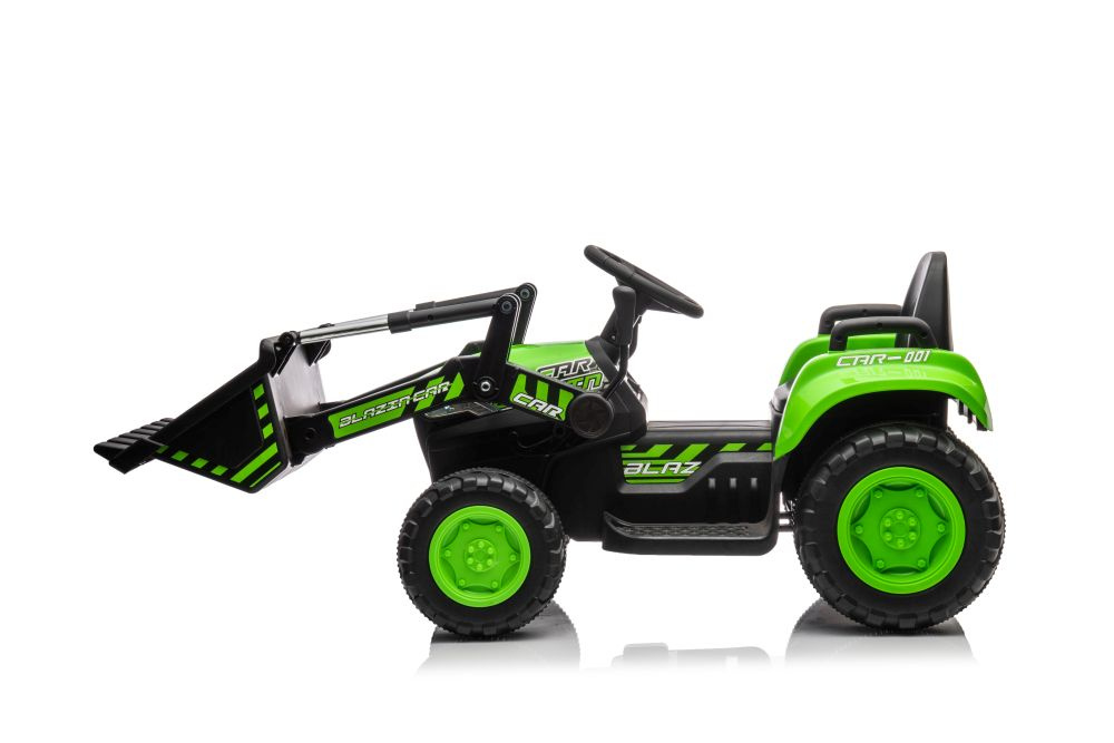 Elektrinis traktorius vaikams bw-x002a, žalias