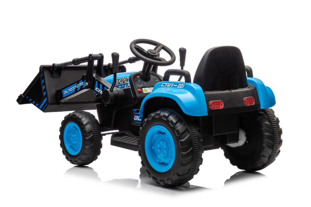 Vienvietis elektrinis traktorius vaikams bw-x002a, mėlynas