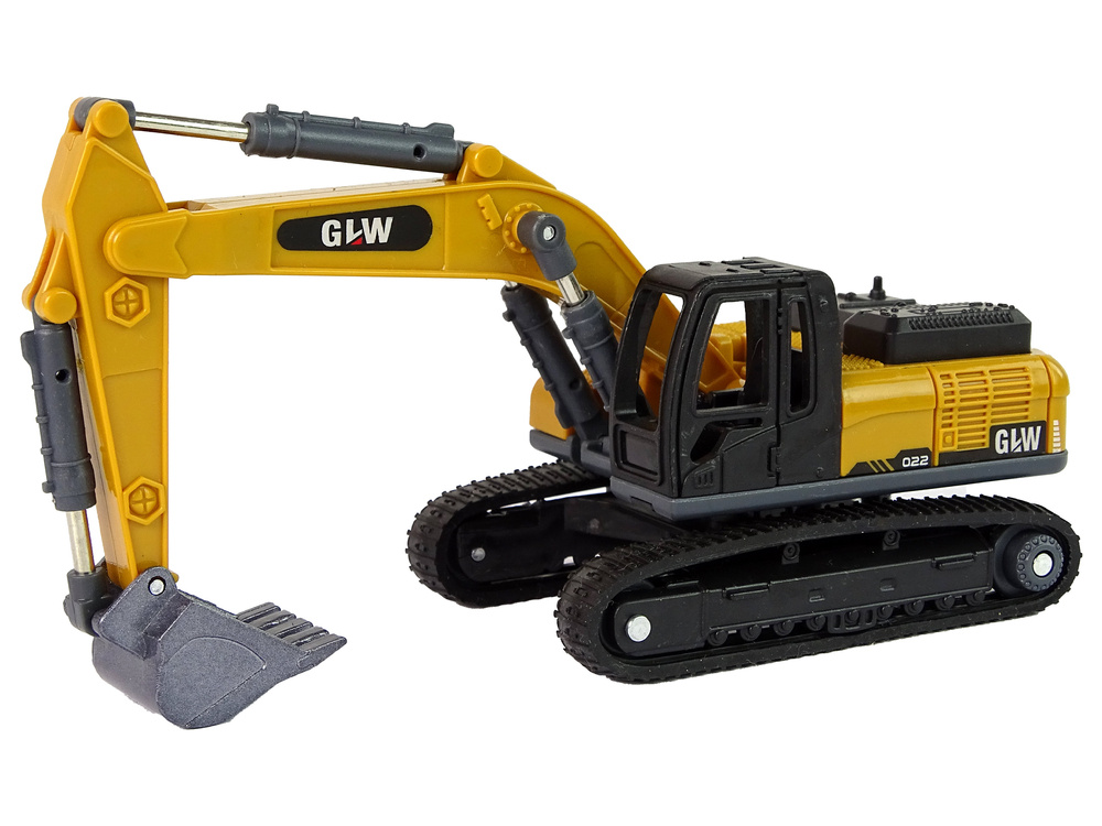 Žaislinis ekskavatorius lean toys, geltonas/juodas