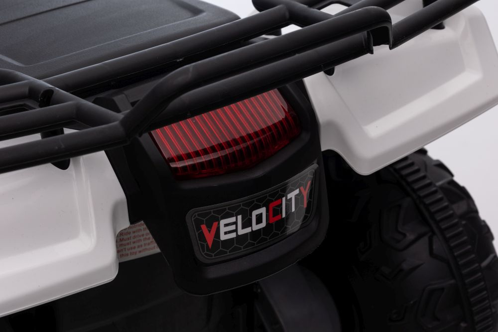 Vienvietis vaikiškas elektromobilis quad jc915, baltas