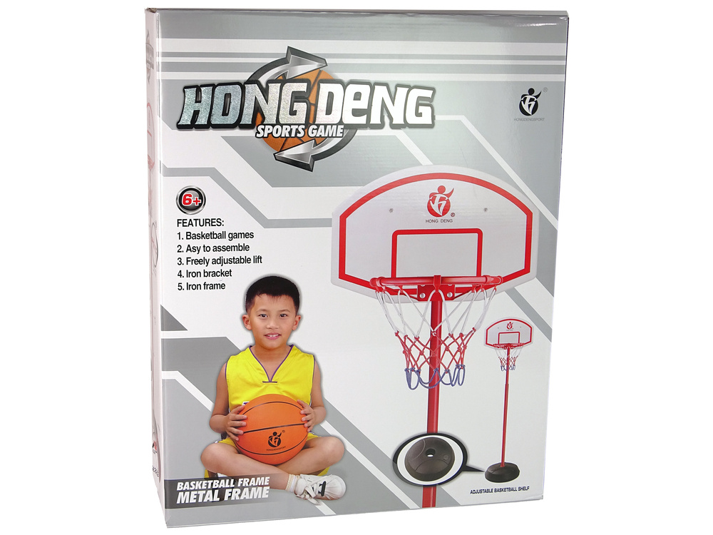 Vaikiškas krepšinio rinkinys su kamuoliu import leantoys, 110cm