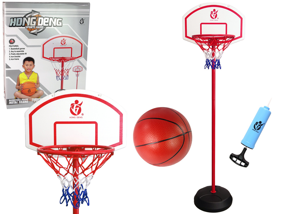 Vaikiškas krepšinio rinkinys su kamuoliu import leantoys, 110cm