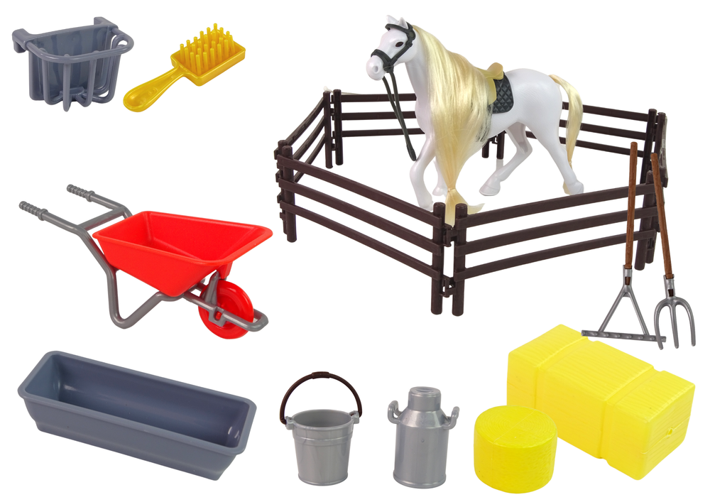 Žaislinis žirgas su priedais lean toys