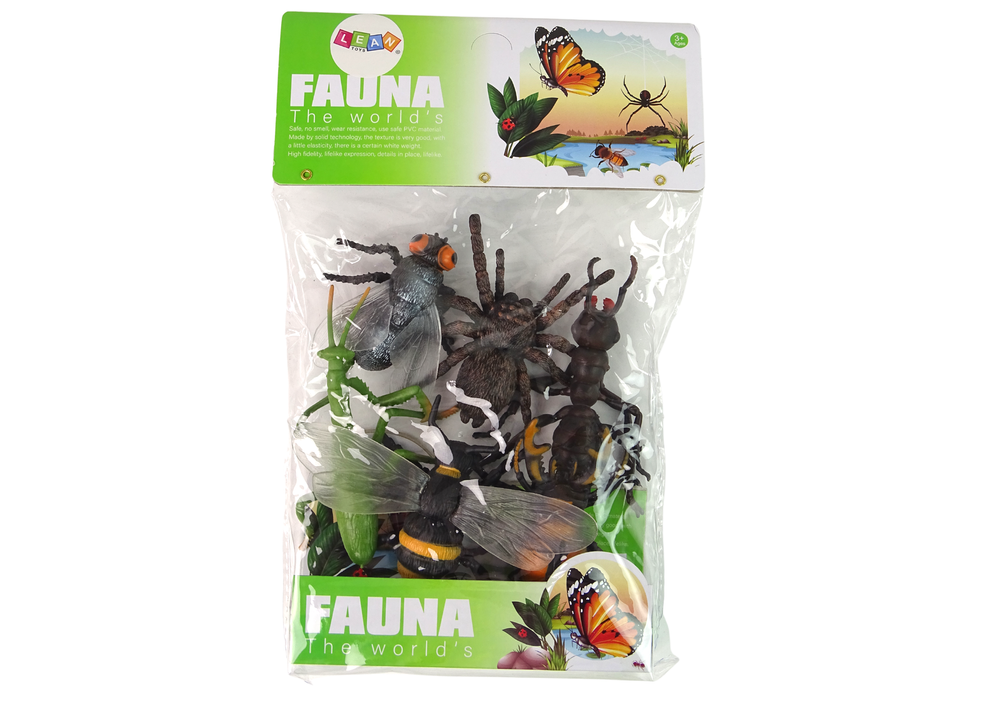 Vabzdžių figūrėlių rinkinys lean toys fauna, 6 vnt.