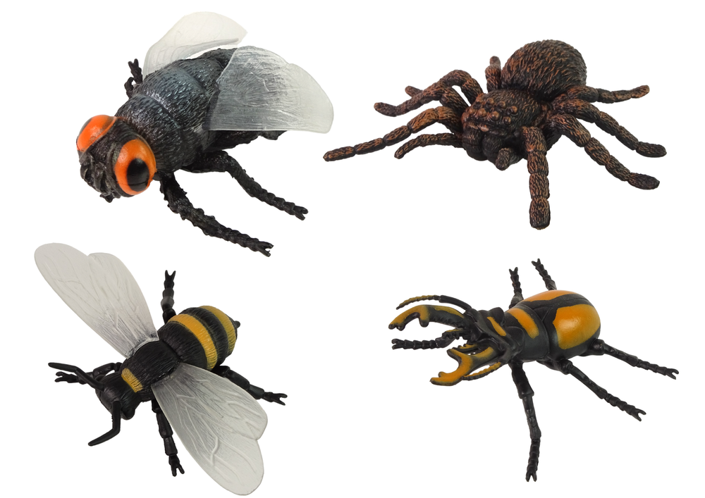 Vabzdžių figūrėlių rinkinys lean toys fauna, 6 vnt.